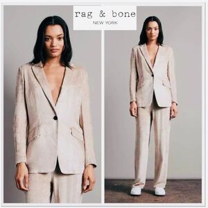 Rag & Bone Women’s Blazer Margot Tan Corduroy NEW